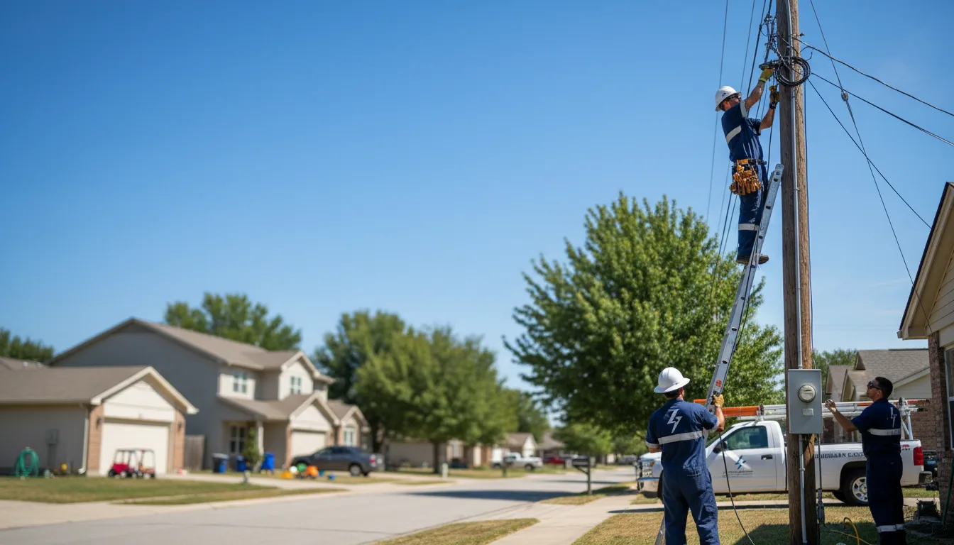Residential electrician providing installation services in Mineola, NY